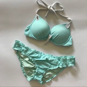 Victoria’s Secret push up bikini and ruffle bottom